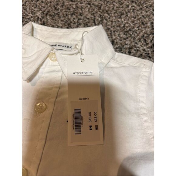 Janie and Jack button down shirt size 6-12mos - Picture 4 of 4